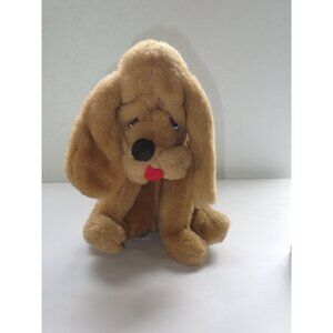 Vintage Rushton‎ Plush Dog 13" Blood Hound Mutt Brown Stuffed Animal